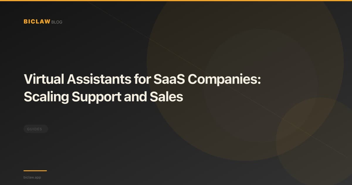 Virtual Assistants for SaaS Companies: Scaling Support and Sales