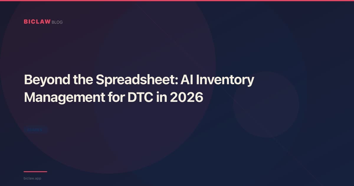 Beyond the Spreadsheet: AI Inventory Management for DTC in 2026